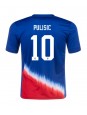 Spojené Státy Christian Pulisic #10 Venkovní Dres Copa America 2024 Krátký Rukáv